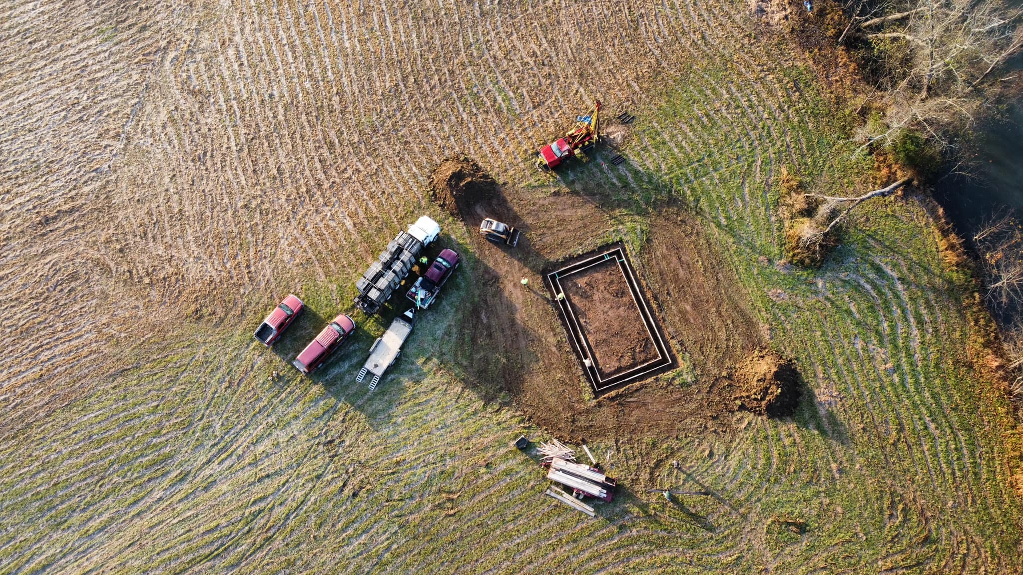 foundation building site work