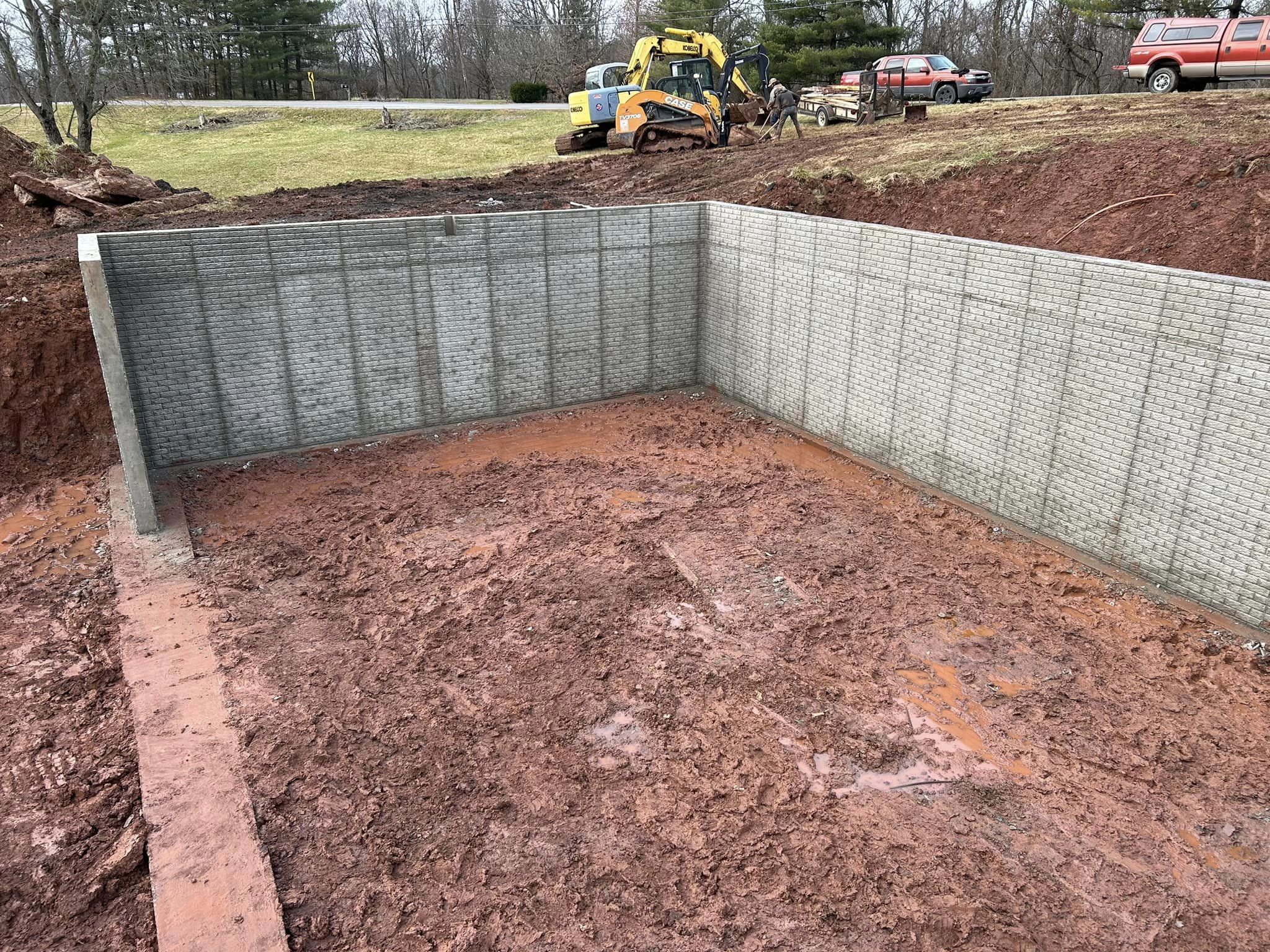 Featured image for “Poured Concrete 10′ Walkout Basement | Marietta, OH”