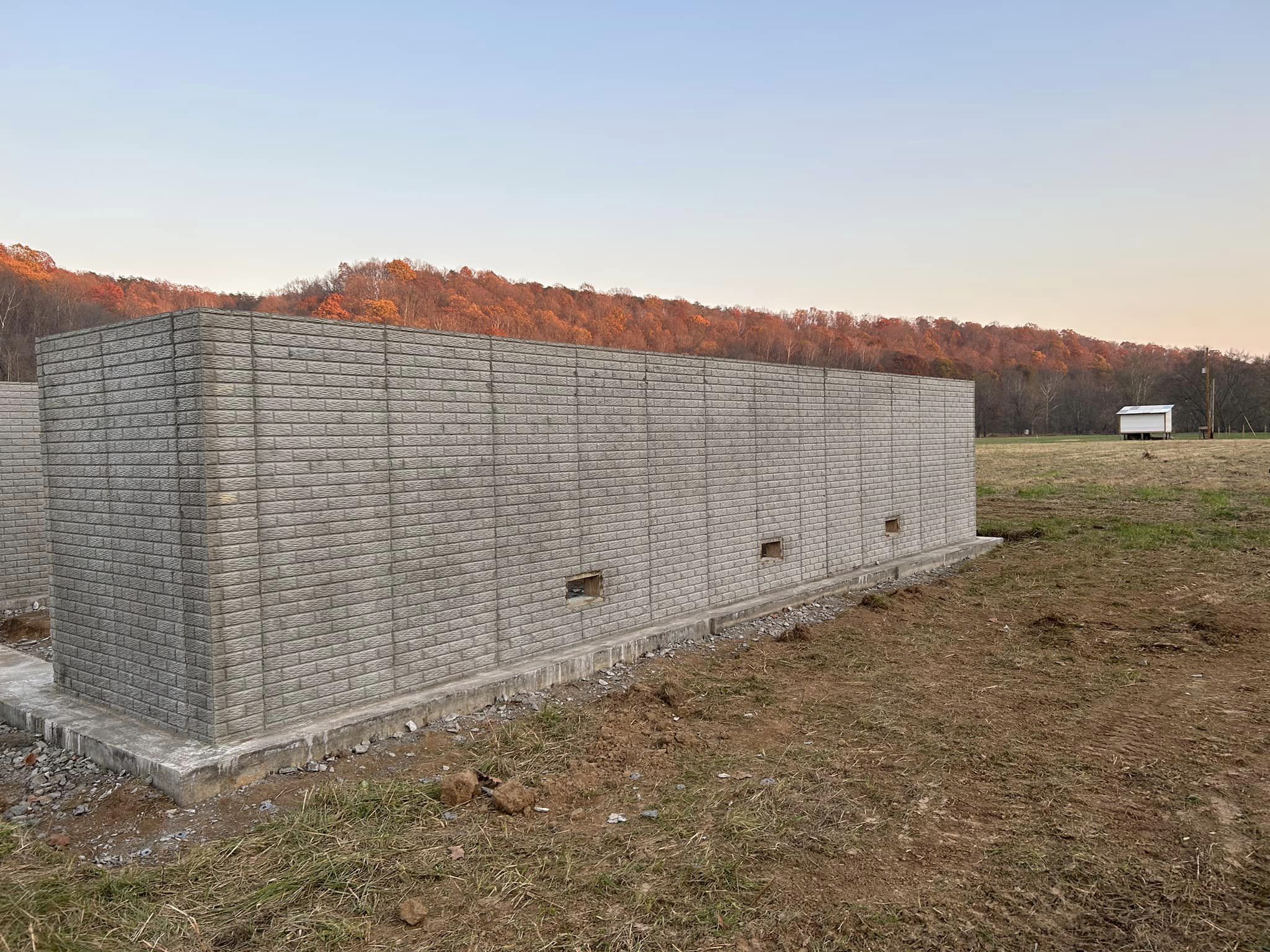 poured concrete walls