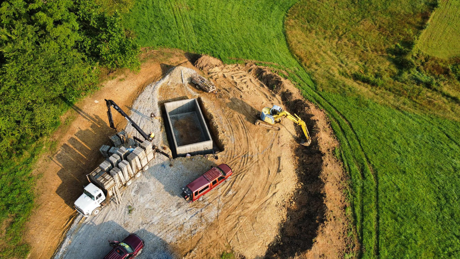 Featured image for “Poured Wall 8′ Basement for Cabin | Guysville, OH”