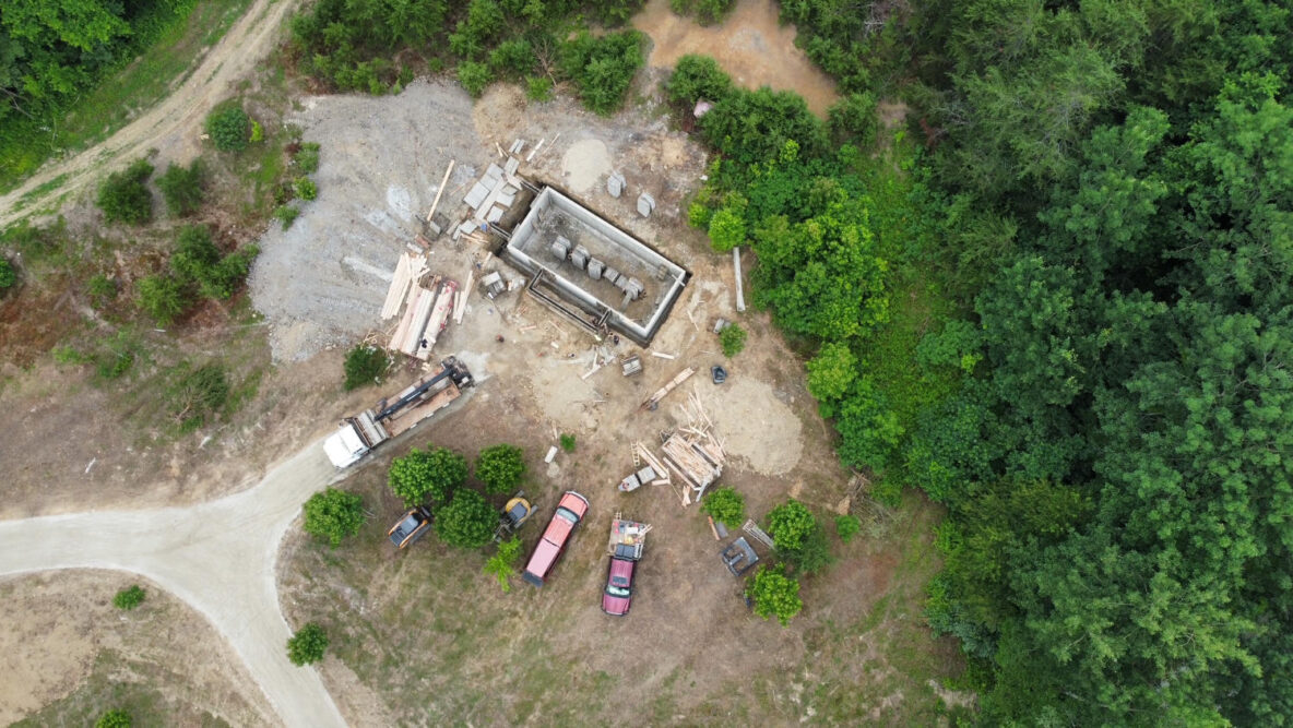 cabin foundation construction