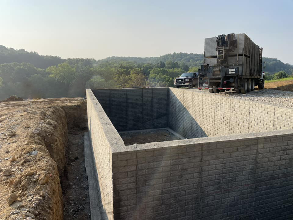 poured wall basement walls