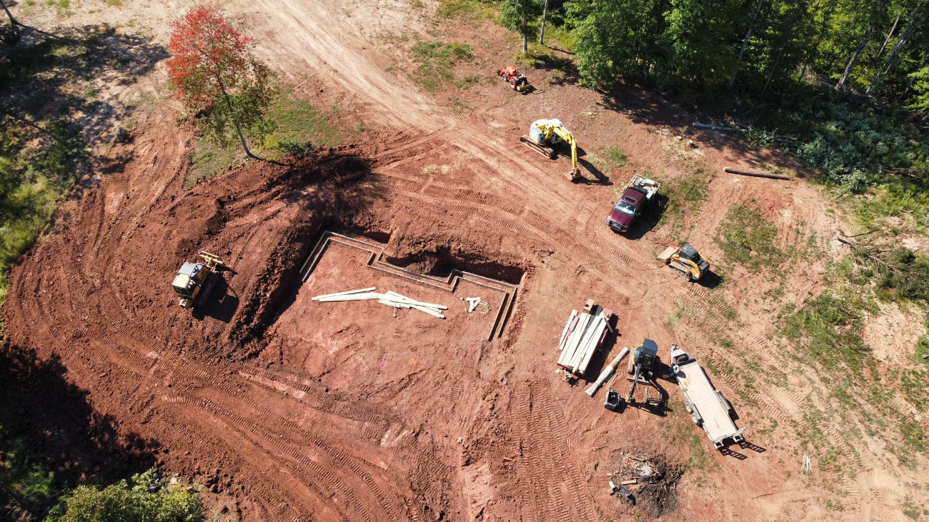 excavation site for building