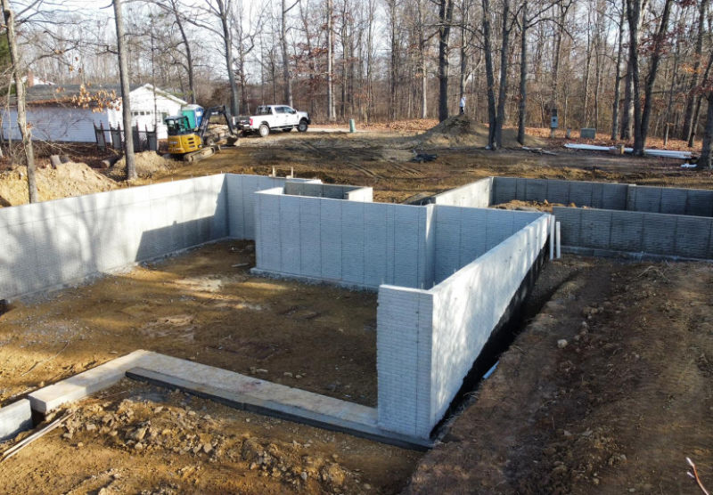 concrete wall foundation