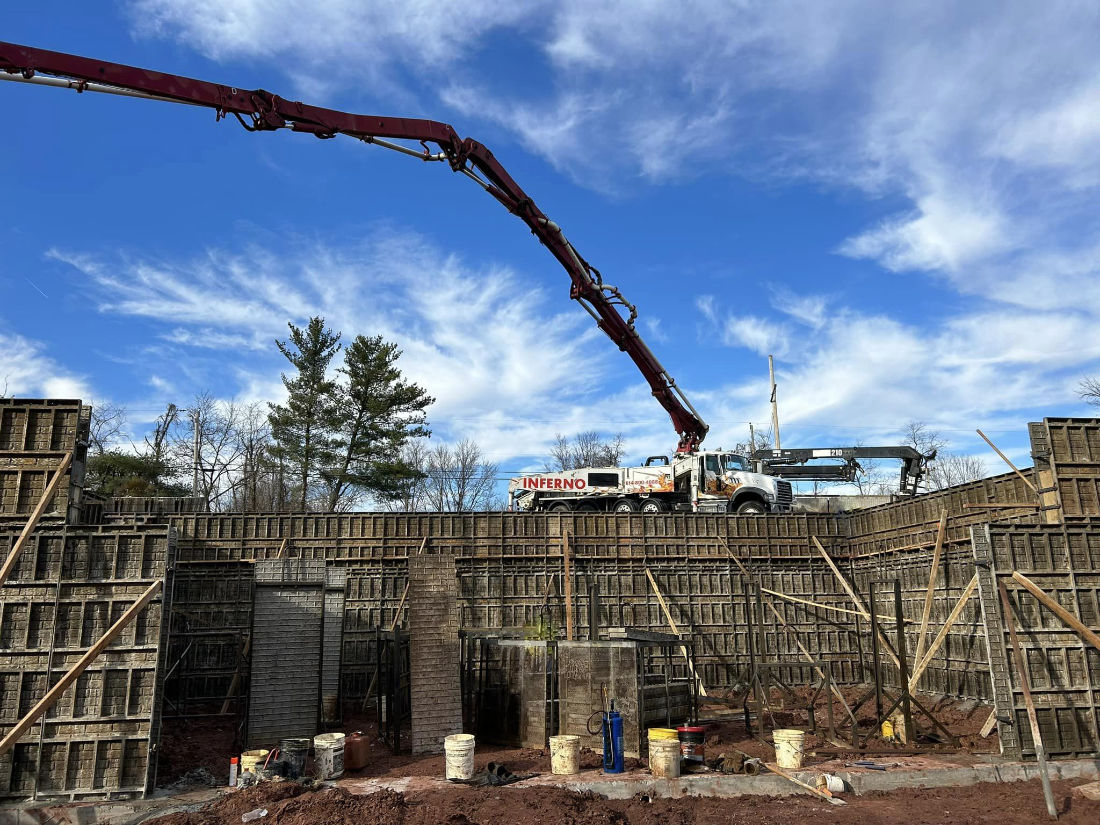 poured wall framework