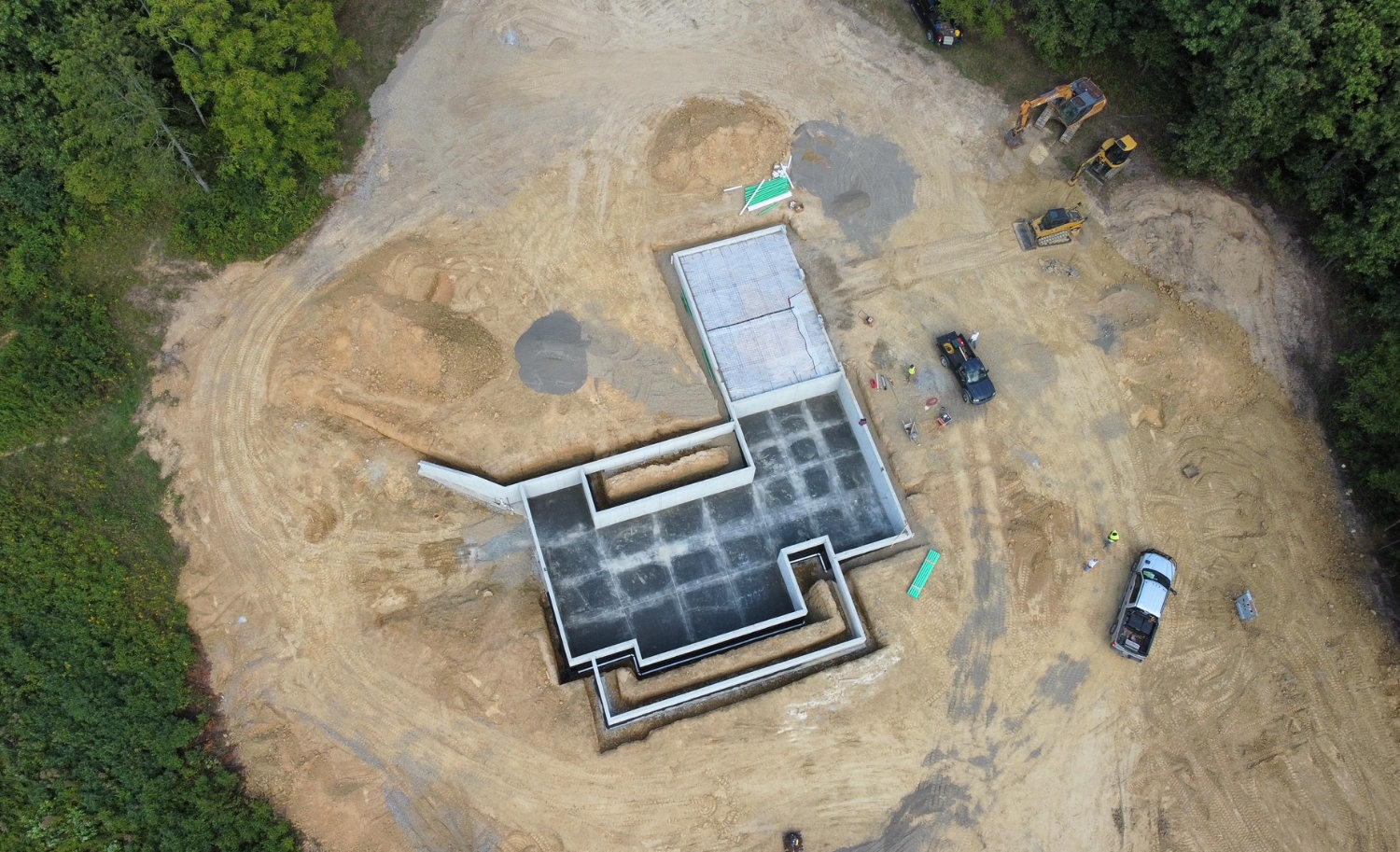 concrete poured wall foundation