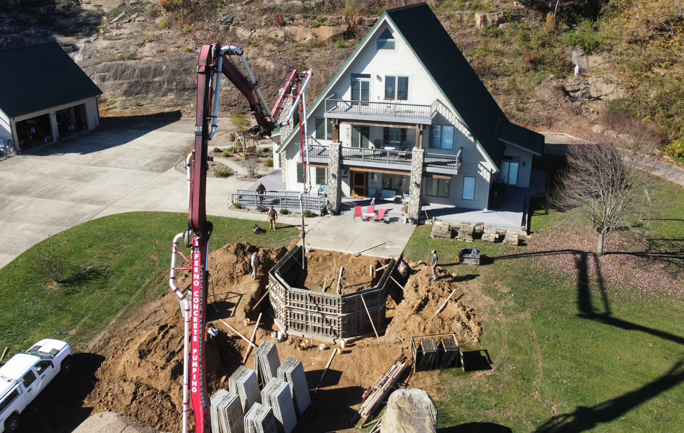 concrete work at home site
