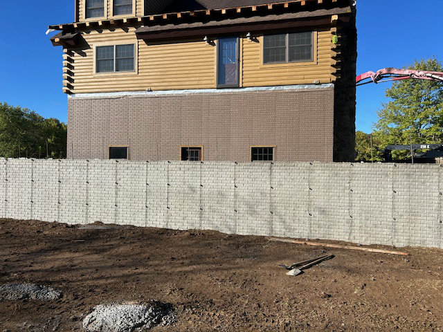 poured concrete walls